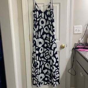 Ann Taylor Loft Geo Block Print Maxi - Sz 14